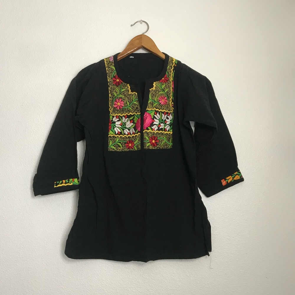 Oaxacan embroidered top